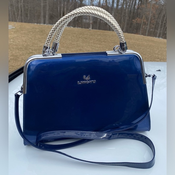 Handbags - Ladies Ling-Yu Brilliant Blue Shoulder/Carry Purse